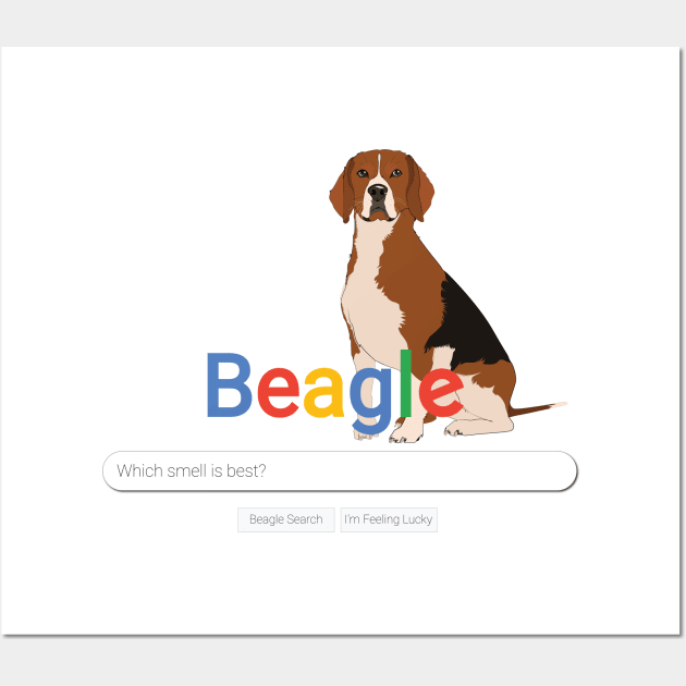 Google: Beagle Edition Wall Art by Crafting Yellow